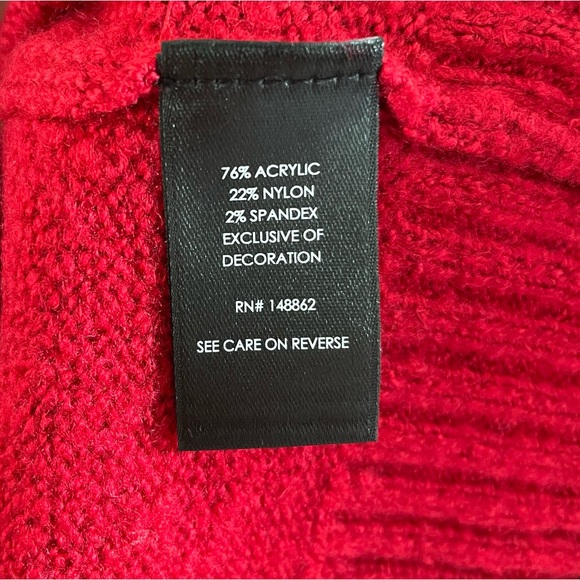 Torrid Red Cat Pullover Crew Neck Winter Holiday Sweater Women’s Size 1X NWT - Picture 4 of 4
